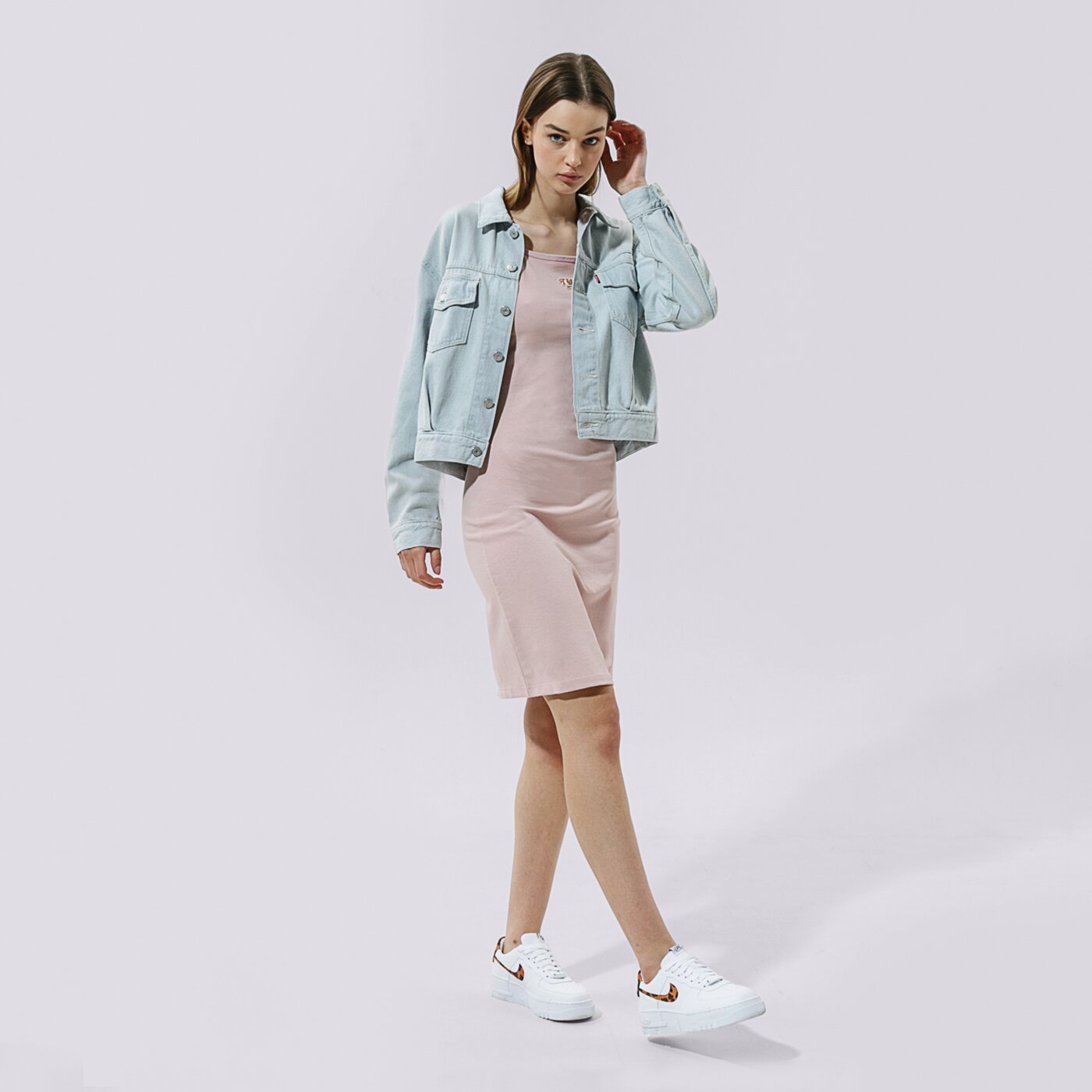 Дамски NIKE РОКЛЯ W NSW FEMME DRSS cz9842-601 цвят розов