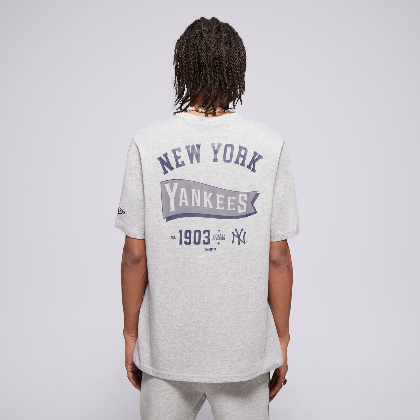 Мъжка тениска NEW ERA ТЕНИСКА MLB PENNANT NYY NEW YORK YANKEES 60596204 цвят сив