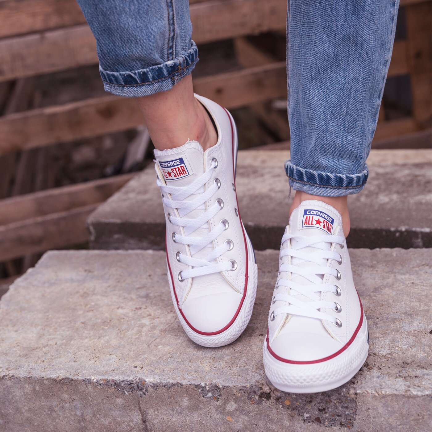 Дамски маратонки CONVERSE CHUCK TAYLOR ALL STAR  132173c цвят бял
