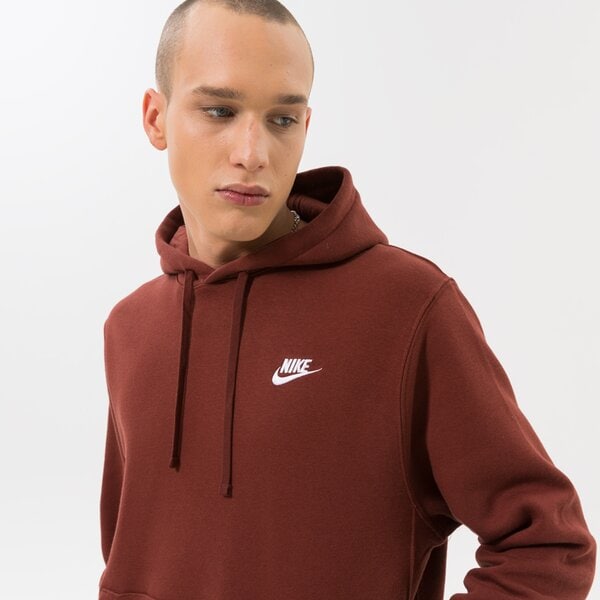 Мъжки суичър NIKE СУИТЧЪР С КАЧУЛКА SPORTSWEAR CLUB FLEECE bv2654-217 цвят кафяв