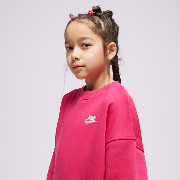 Детски суичър NIKE СУИТЧЪР G NSW CLUB FLC OVRSZD LBR GIRL fd2923-615 цвят розов