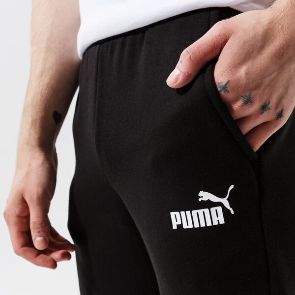 Мъжки панталони PUMA ПАНТАЛОНИ ESS LOGO PANTS FL CL - PUMA BLACK 58671401 цвят черен