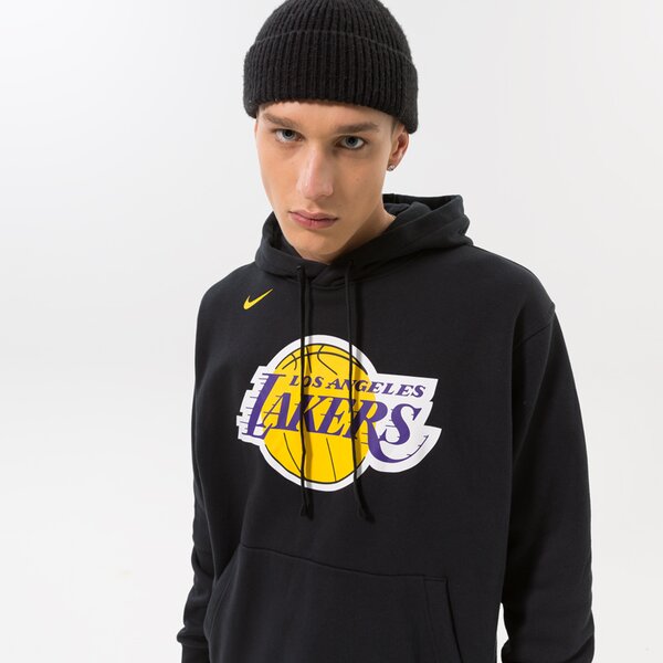 Мъжки суичър NIKE СУИТЧЪР С КАЧУЛКА LAL M NK FLC PO ESSNTL NBA dn4709-010 цвят черен