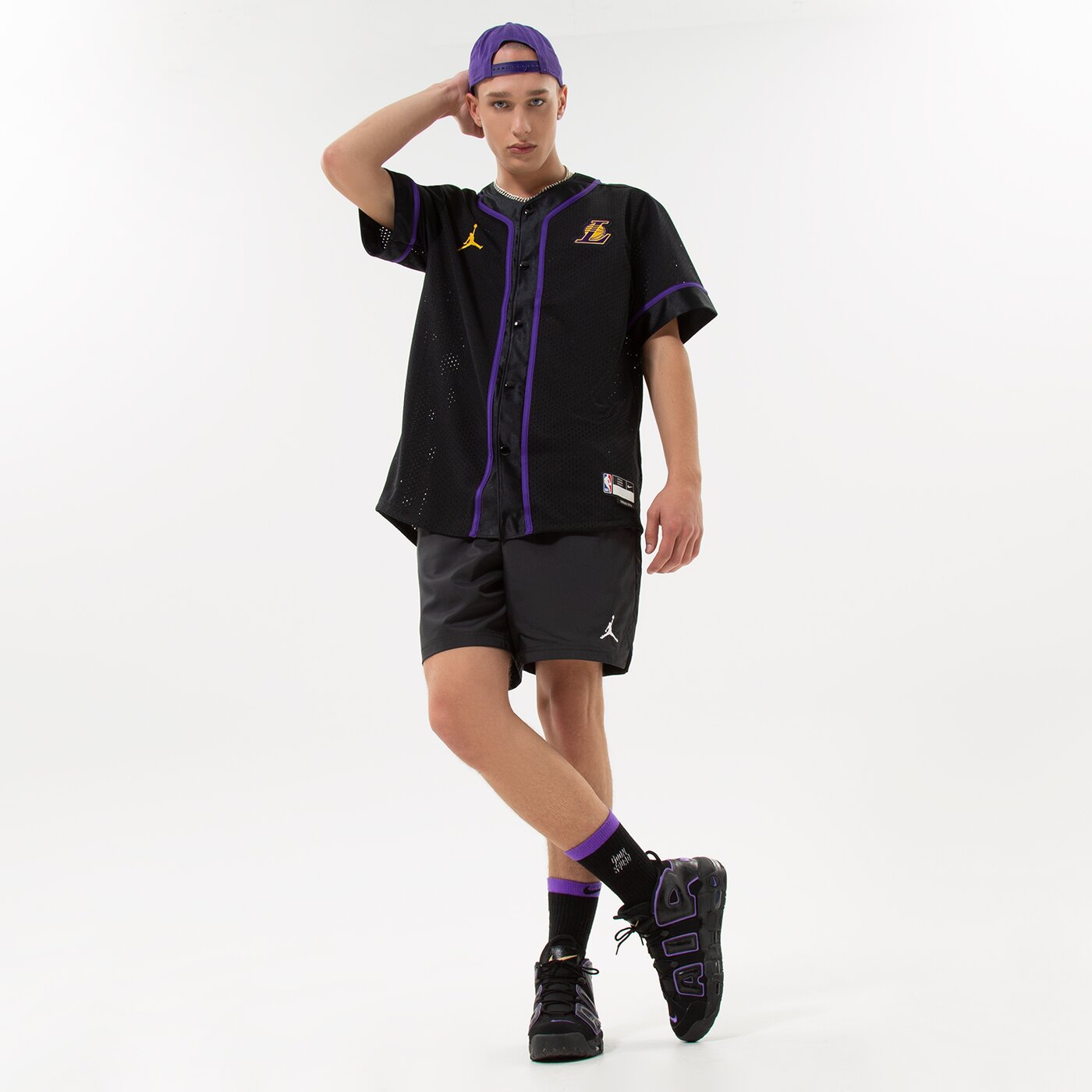 Мъжки къси панталони JORDAN ШОРТИ M J ESS POOLSIDE SHORT dm1371-010 цвят черен