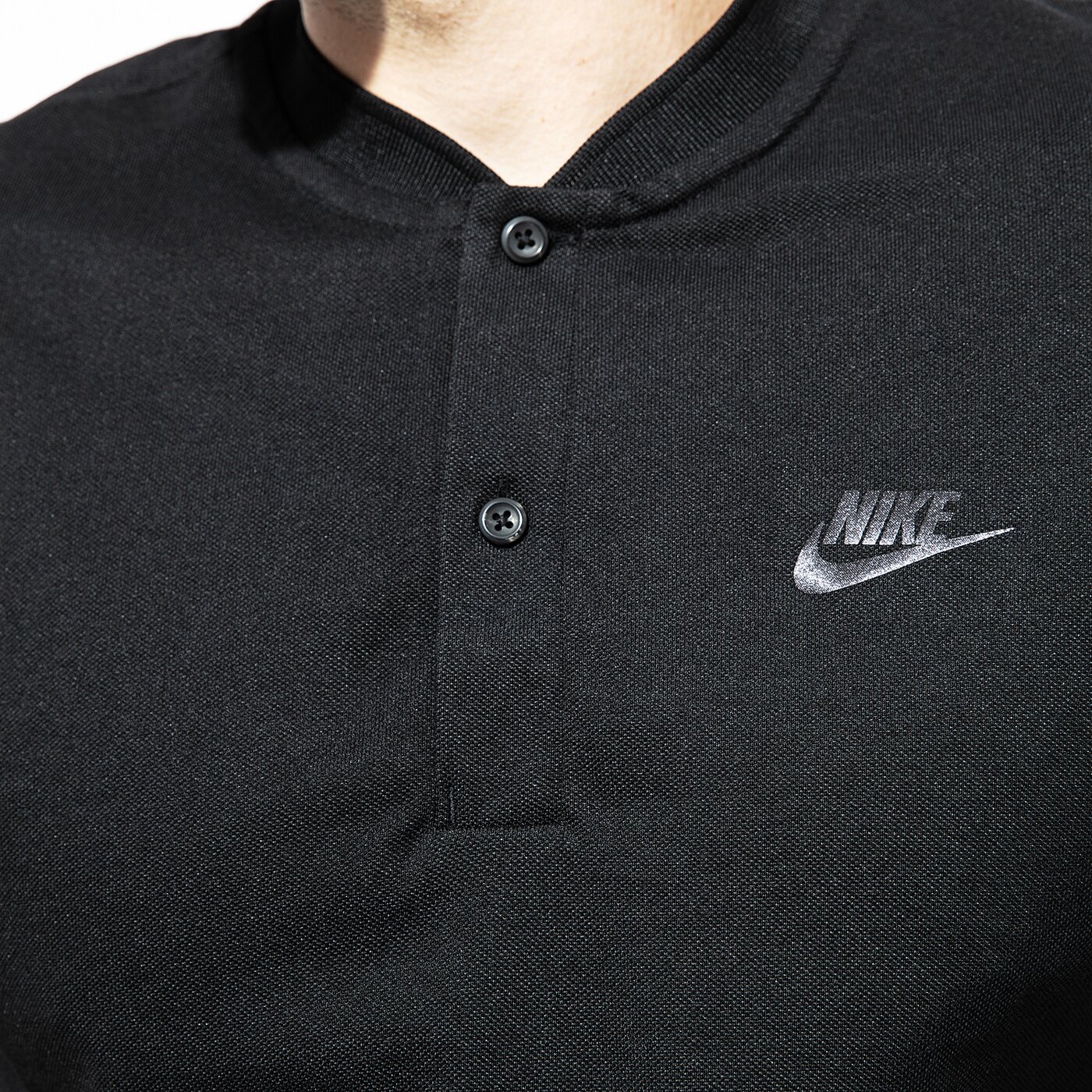 Мъжка тениска NIKE ТЕНИСКА ТИП ПОЛО M NSW GSP ТЕНИСКА ТИП ПОЛО S 886255-010 цвят черен