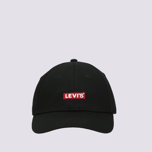 Дамска шапка с козирка LEVI'S ШАПКА CAP - BABY TAB LOGO d6250-0001 цвят черен