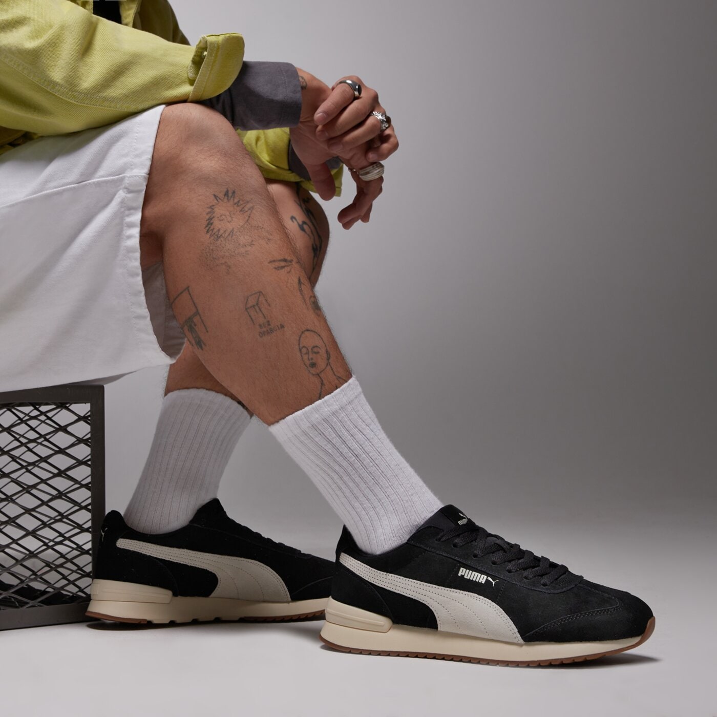 Мъжки маратонки PUMA R78 WIND SD 40266001 цвят черен