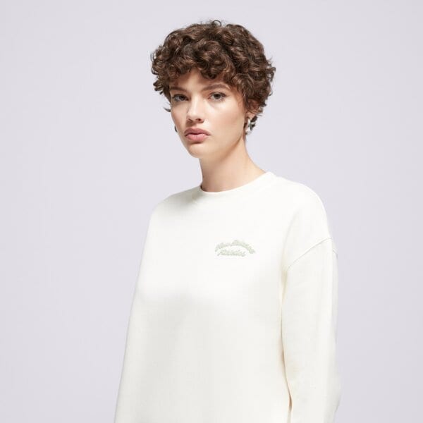 Дамски суичър NEW BALANCE СУИТЧЪР LINEAR HERITAGE FLEECE CREW wt53516pef цвят бежов