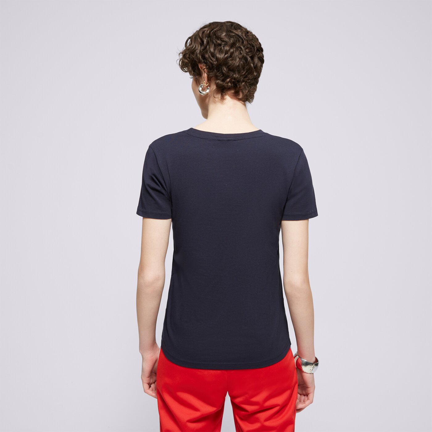 Дамска тениска CHAMPION ТЕНИСКА CREWNECK ТЕНИСКА 114780bs501 цвят тъмносин