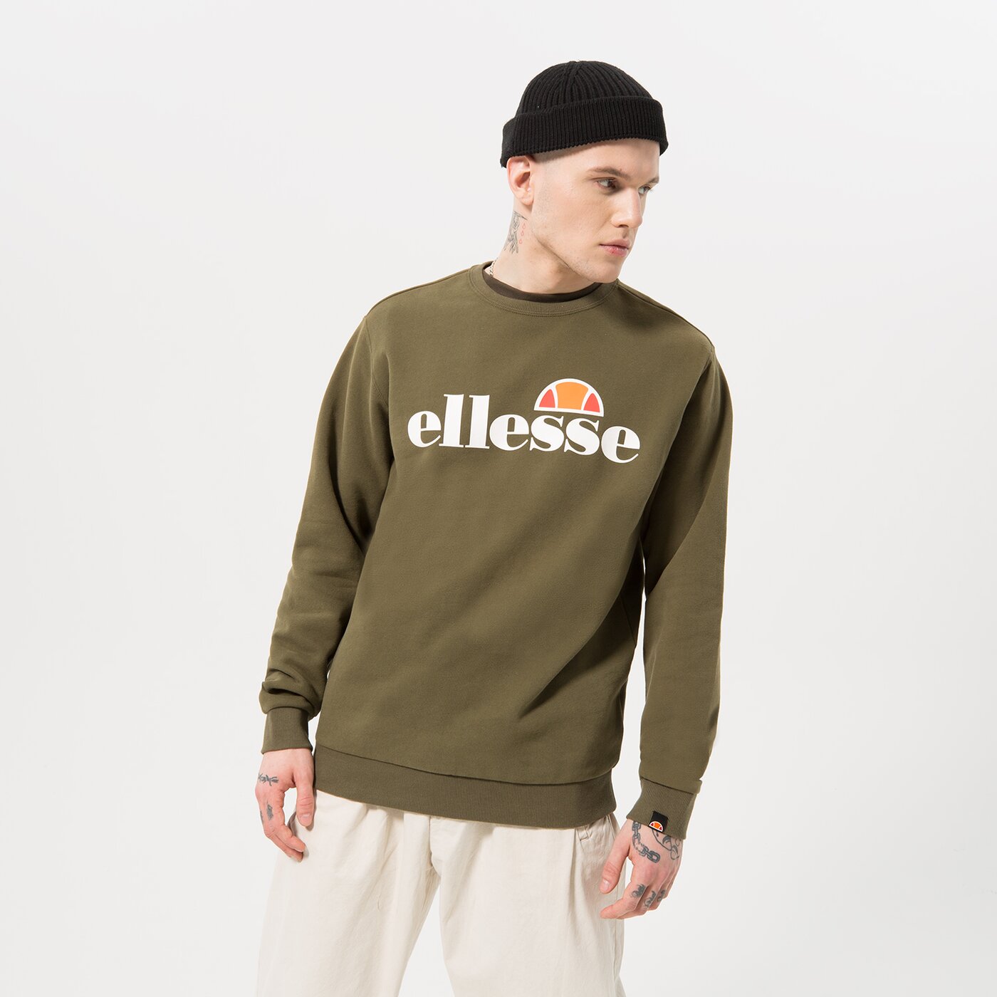 Мъжки суичър ELLESSE СУИТЧЪР SL SUCCISO KHA shc07930506 цвят каки