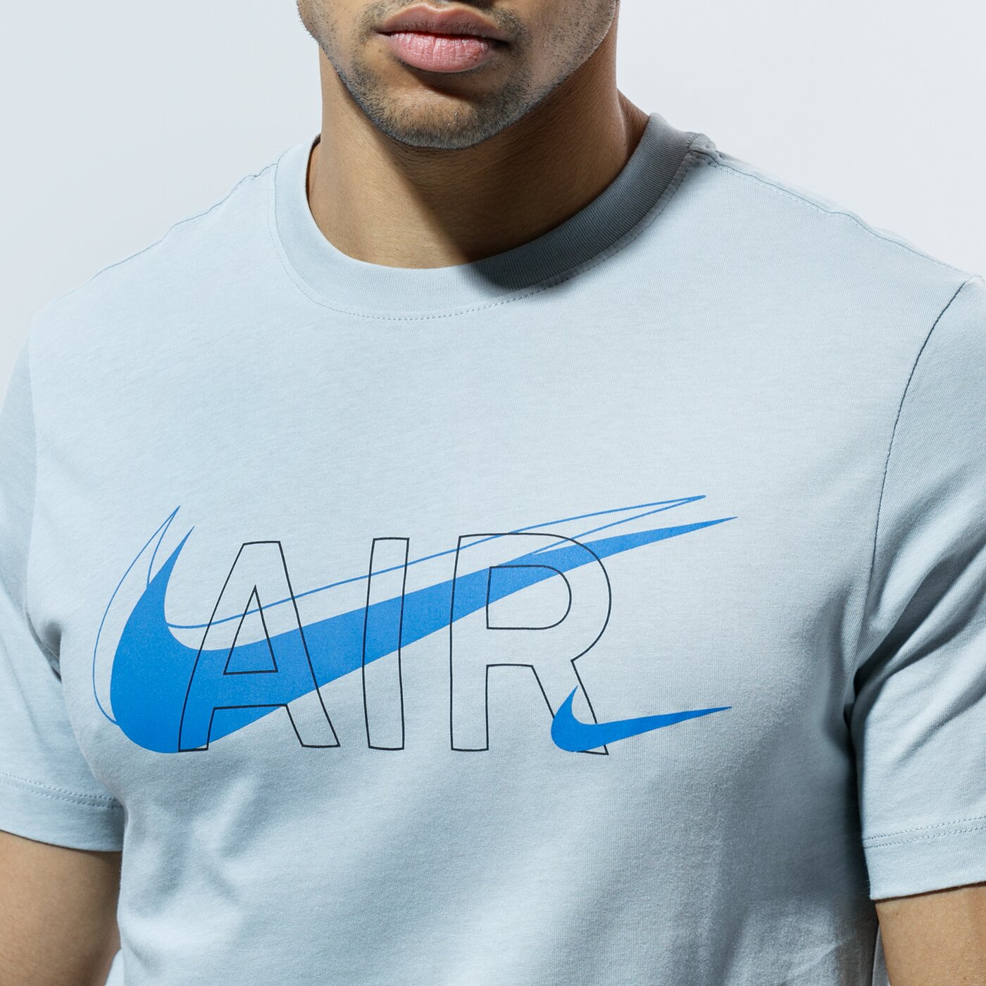 Мъжка тениска NIKE ТЕНИСКА M NSW TEE AIR PRNT PACK dd9702-077 цвят сив