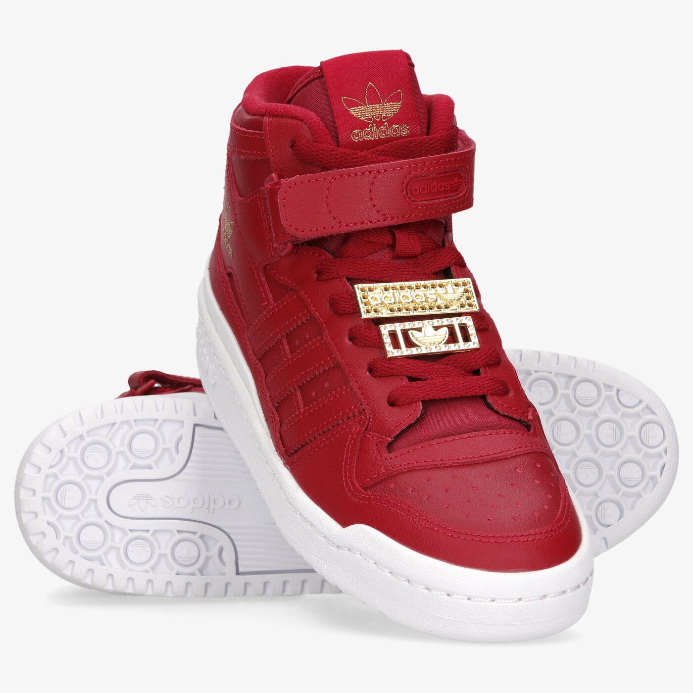 Дамски маратонки ADIDAS FORUM MID W gz8602 цвят бордо