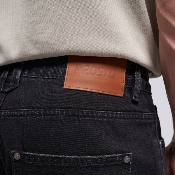 Мъжки панталони PROSTO ДЪНКОВИ ПАНТАЛОНИ REGULAR BUNKER GRAPHITE kl252mpan3021 цвят черен