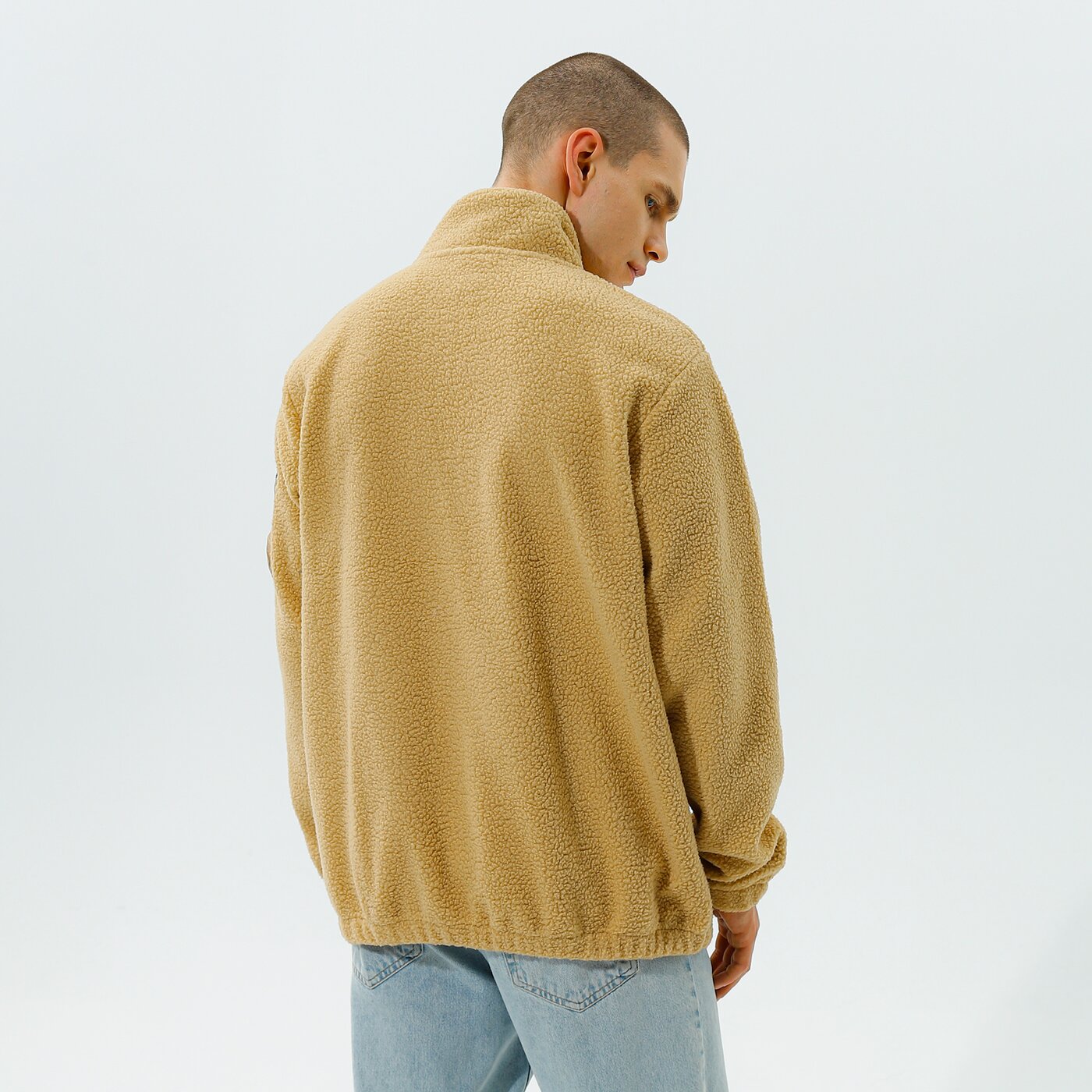 Мъжки суичър ELLESSE ПОЛАР TRAVESTIMENTO 1/2 ZIP ТОП BEIGE shk12447214 цвят бежов