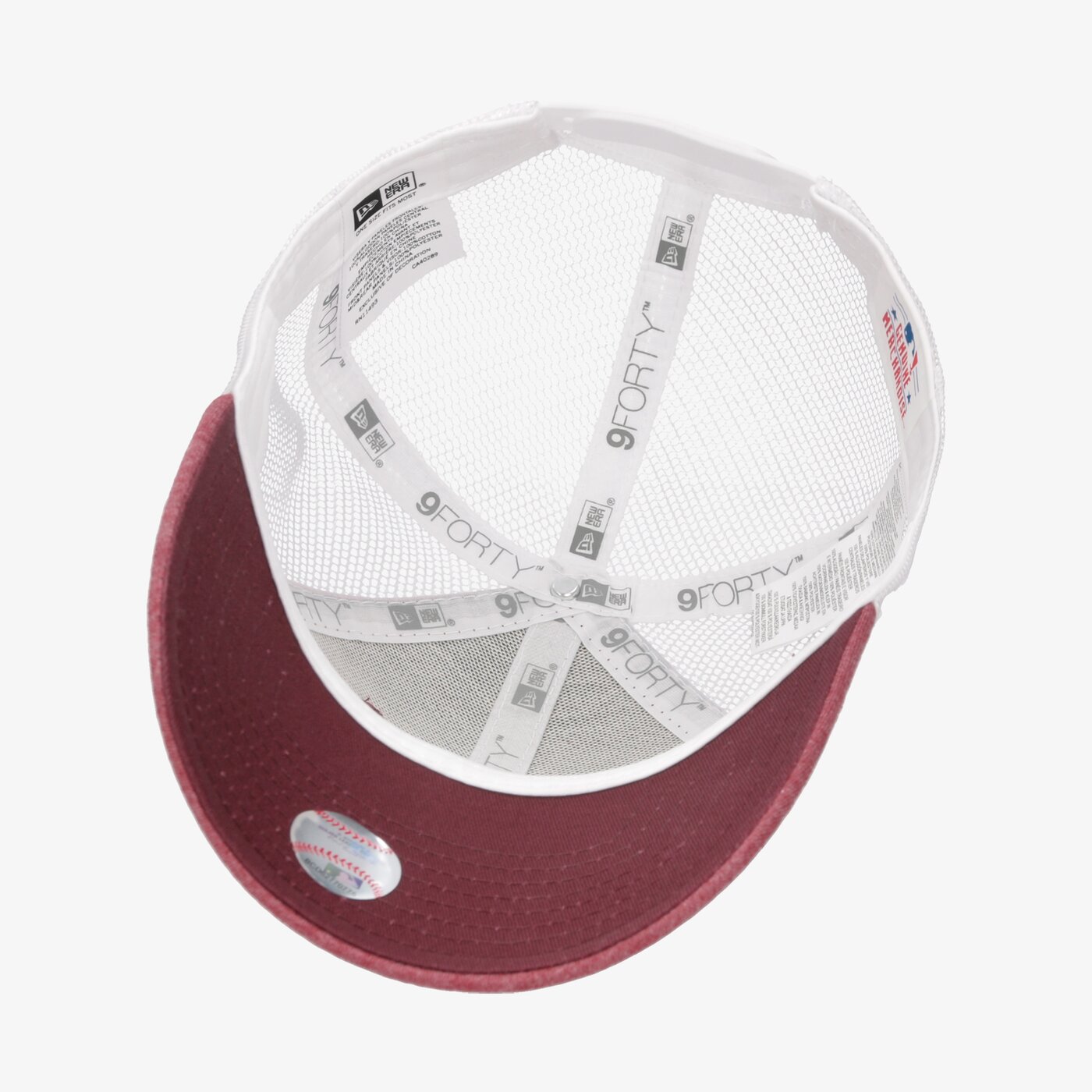Мъжка шапка с козирка NEW ERA ШАПКА SUMMER LEAGUE 9FORTY NEYYAN 12064131 цвят бордо