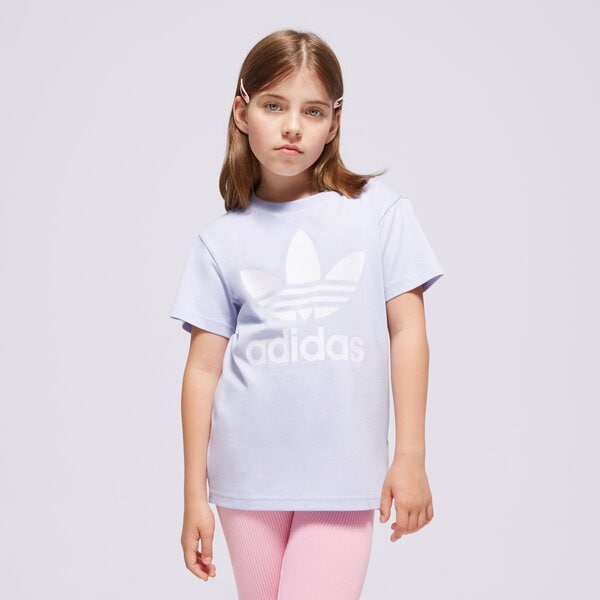 Детска тениска ADIDAS ТЕНИСКА TREFOIL TEE GIRL in8447 цвят виолетов