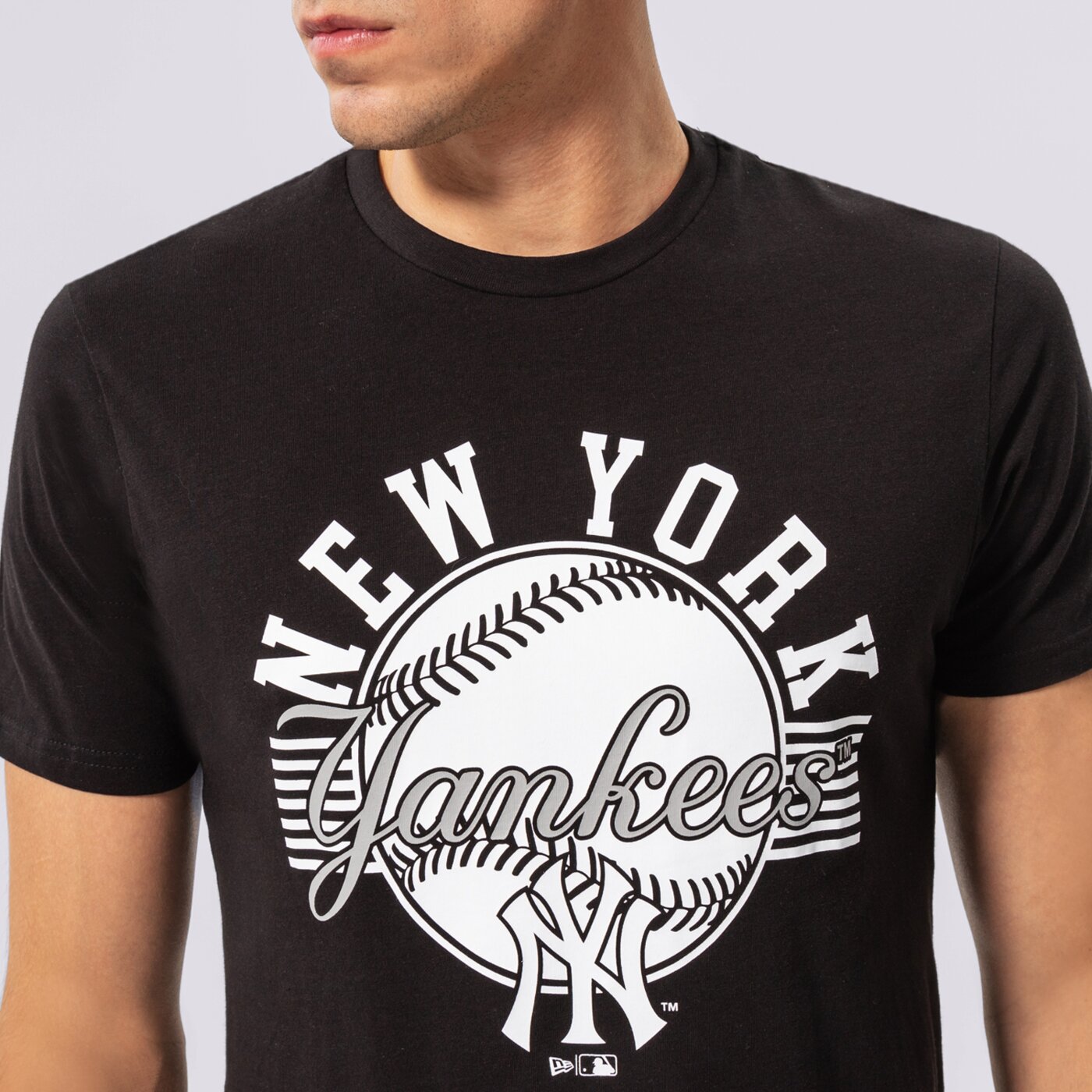 Мъжка тениска NEW ERA ТЕНИСКА TEE NYY BLK 13051087 цвят черен