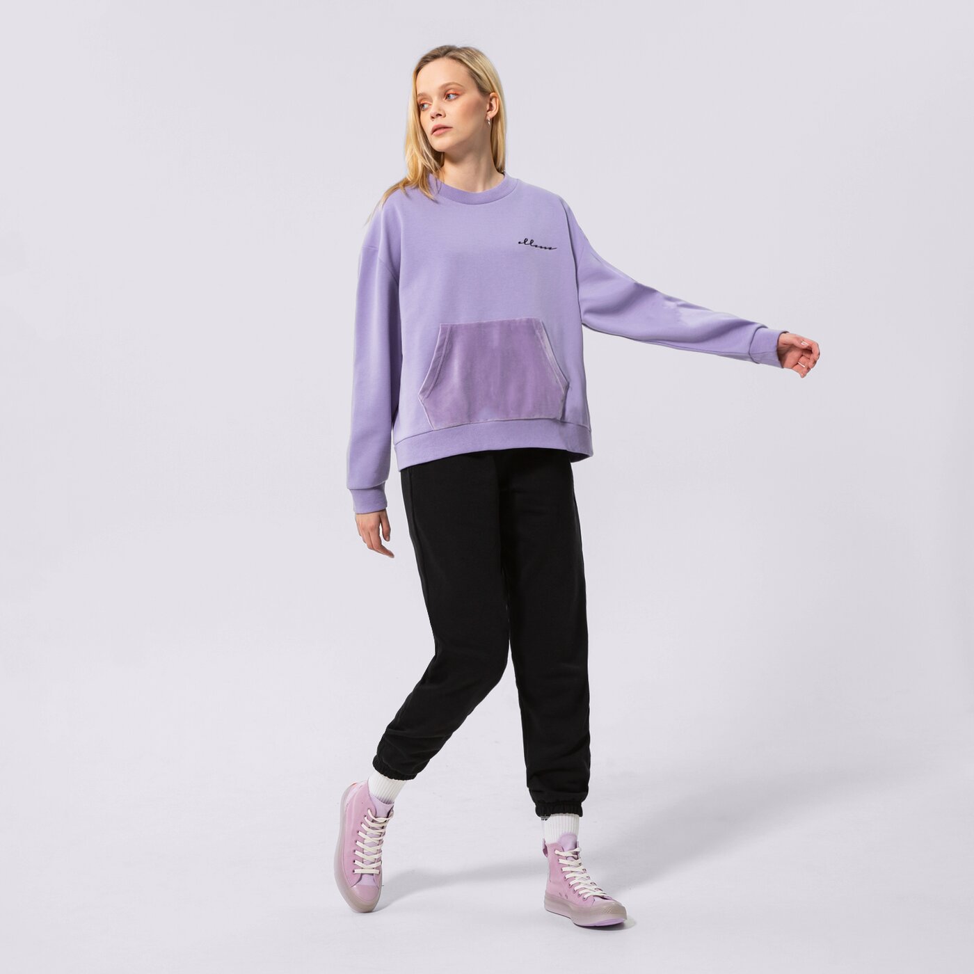 Дамски суичър ELLESSE СУИТЧЪР KIRAIC SWEATSHIRT PRPL sgm14162305 цвят виолетов