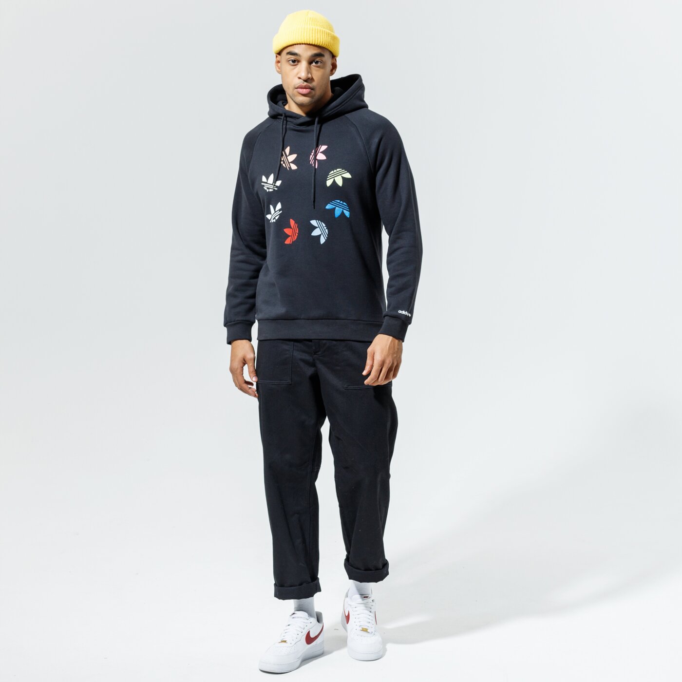 Мъжки суичър ADIDAS СУИТЧЪР С КАЧУЛКА ST HOODY h37732 цвят черен