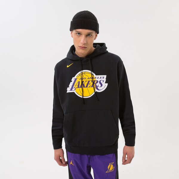 Мъжки суичър NIKE СУИТЧЪР С КАЧУЛКА LAL M NK FLC PO ESSNTL NBA dn4709-010 цвят черен