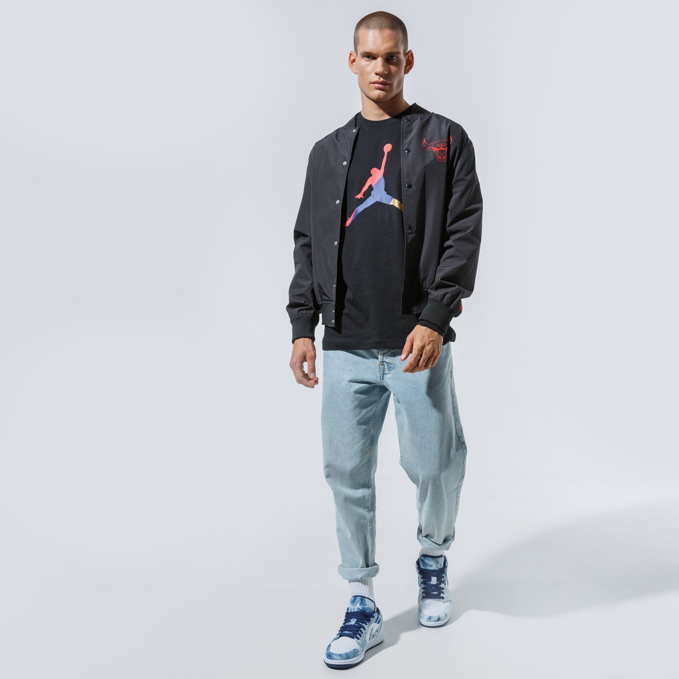 Мъжка тениска JORDAN ТЕНИСКА M J SPRTDNA LS CREW cn3502-010 цвят черен