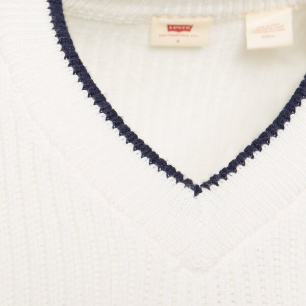 Дамски суичър LEVI'S ПУЛОВЕР REESE VNECK SWEATER NEUTRALS 0037o-0003 цвят бежов