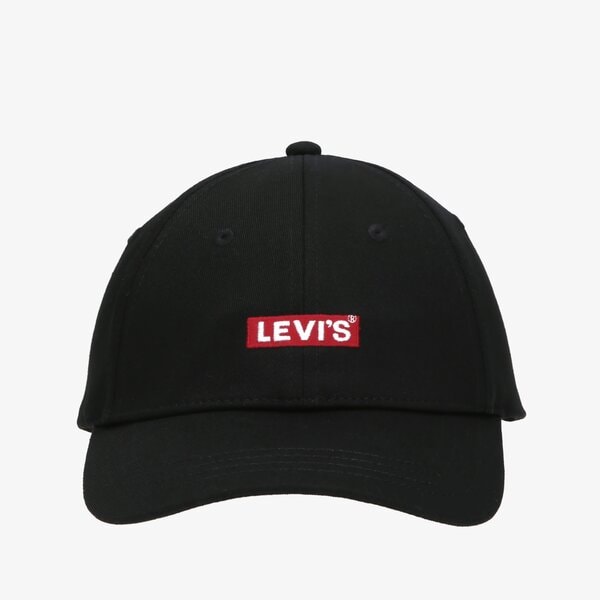 Дамска шапка с козирка LEVI'S ШАПКА CAP - BABY TAB LOGO d6250-0001 цвят черен