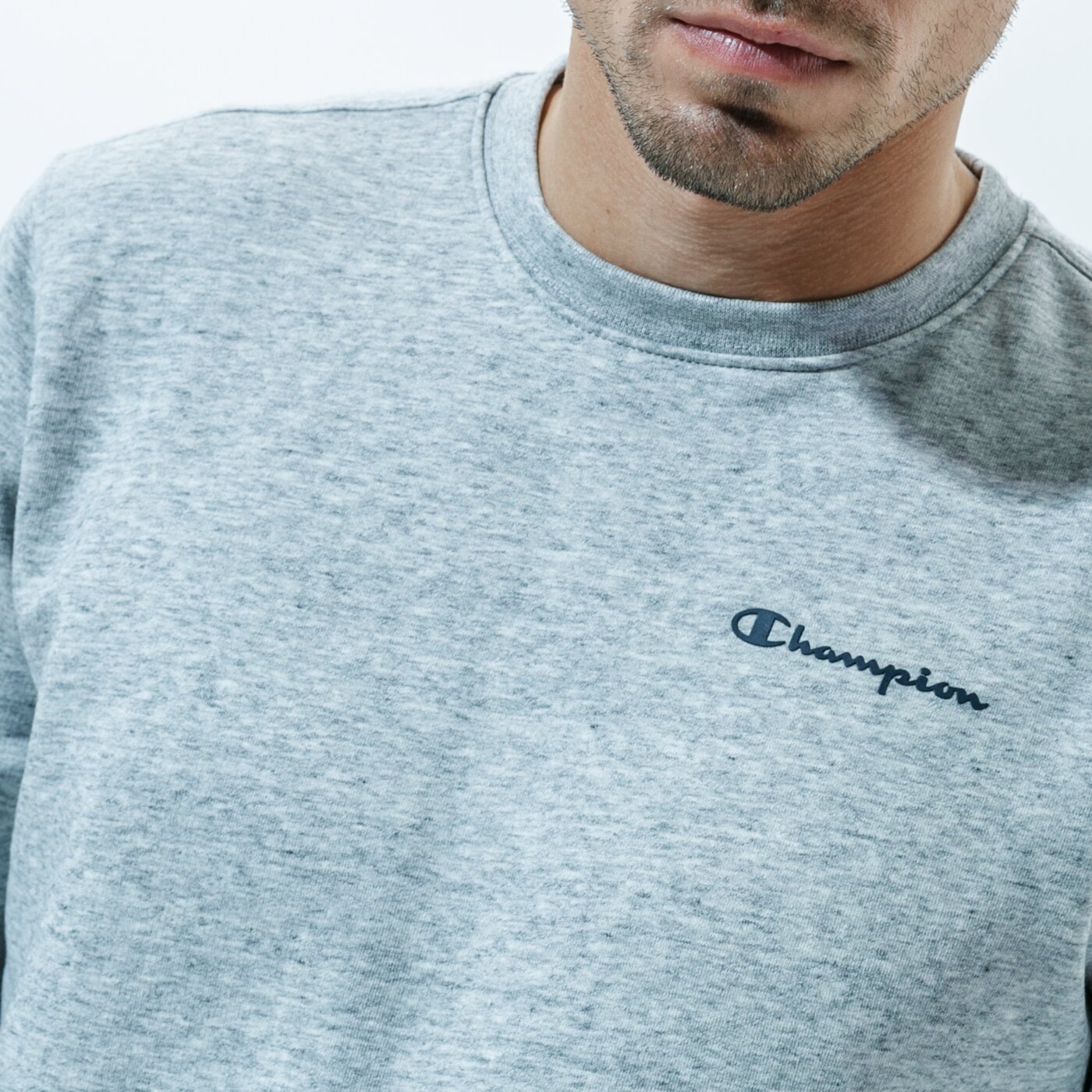 Мъжки суичър CHAMPION СУИТЧЪР CREWNECK SWEATSHIRT 214750em021 цвят сив