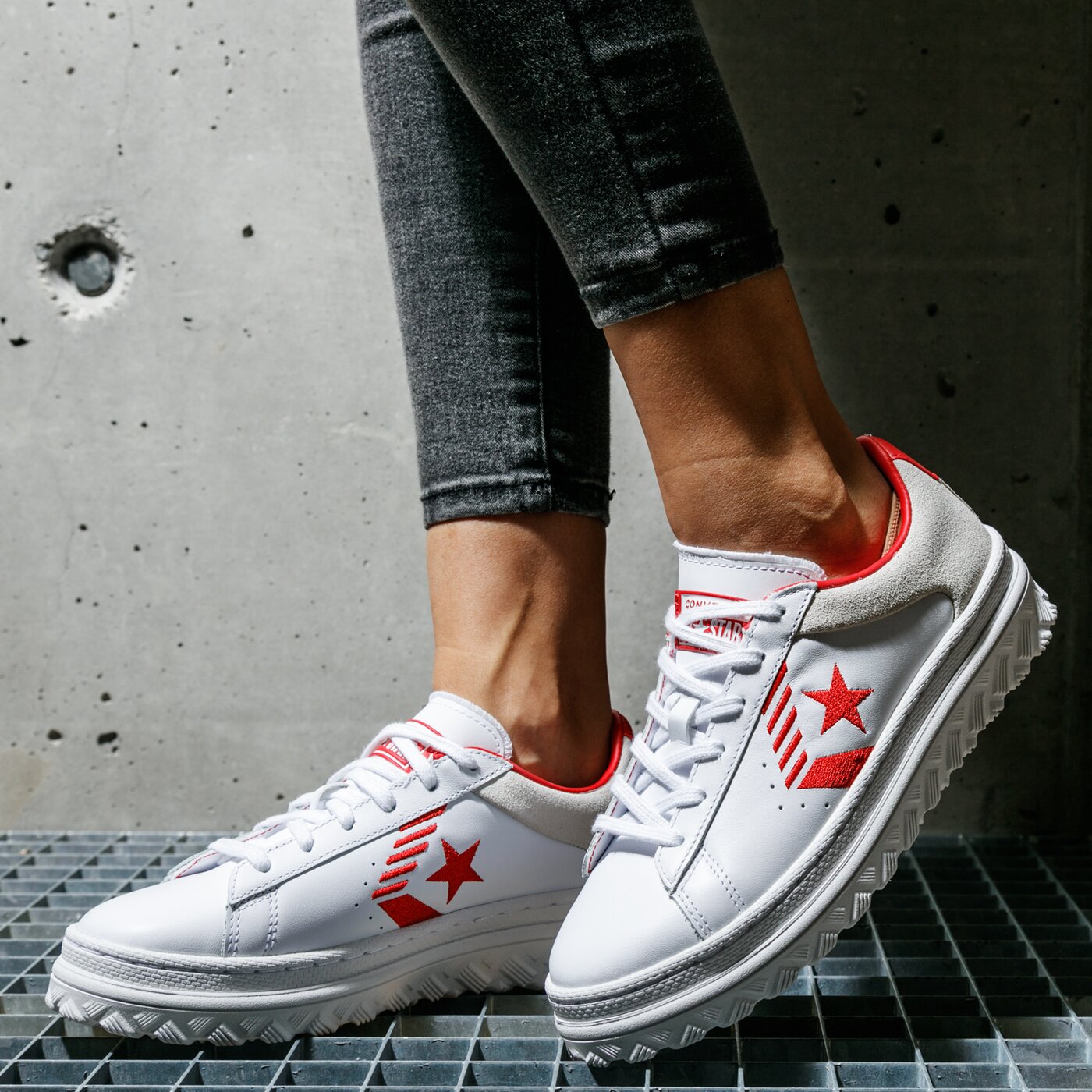 Дамски маратонки CONVERSE PRO LEATHER HACKED 168691c цвят бежов