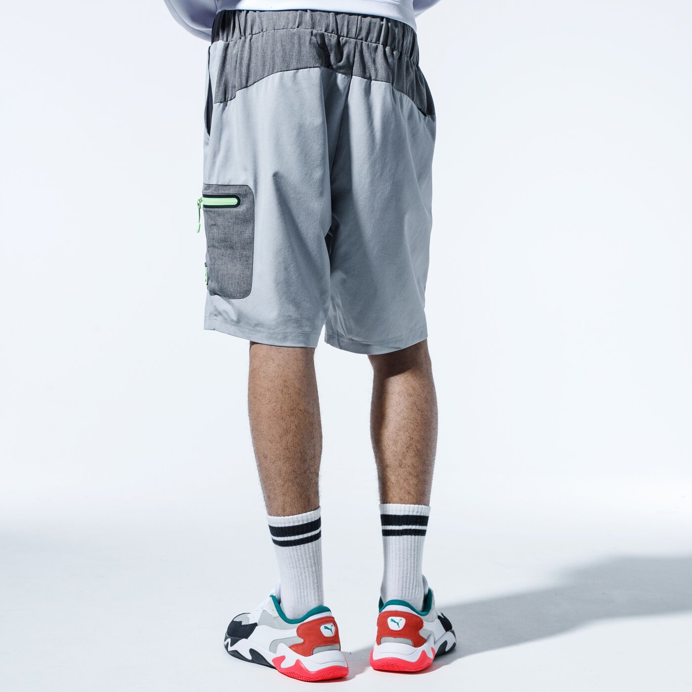 Мъжки къси панталони CONFRONT ШОРТИ LONG BEACH cf120szm35002 цвят сив