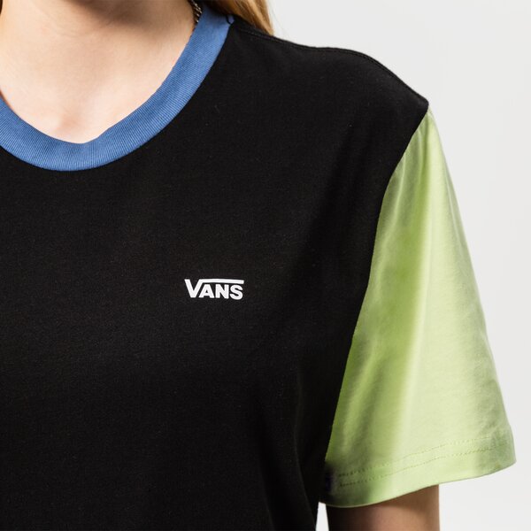 Дамска тениска VANS ТЕНИСКА LEFT CHEST COLORBLOCK EM vn0a7rsqbml1 цвят черен