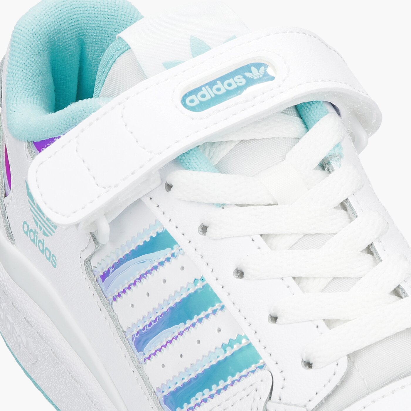 Детски маратонки ADIDAS FORUM J IRIDESCENT gz8963 цвят бял