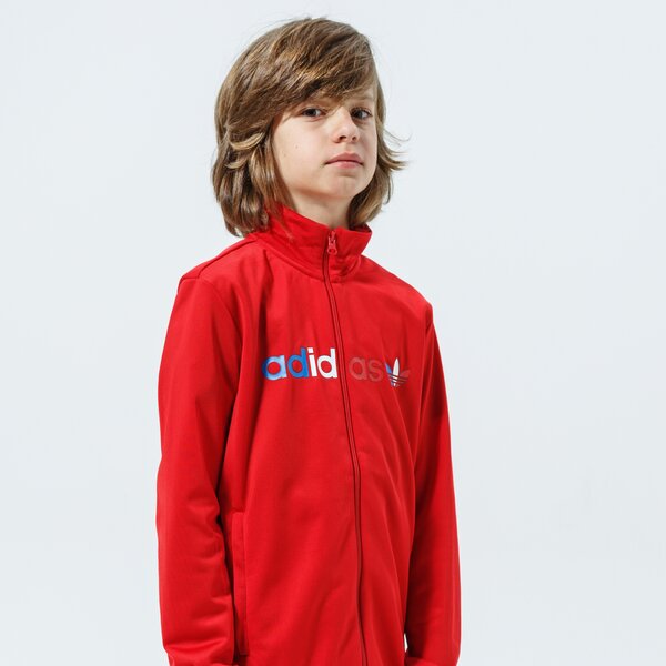 Детски суичър ADIDAS СУИТЧЪР СЪС ЗАКОПЧАВАНЕ TRACKТОП MM gn7438 цвят червен