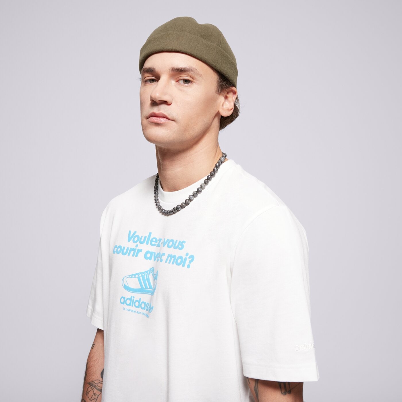 Мъжка тениска ADIDAS ТЕНИСКА GRFX TEE jc8365 цвят бял