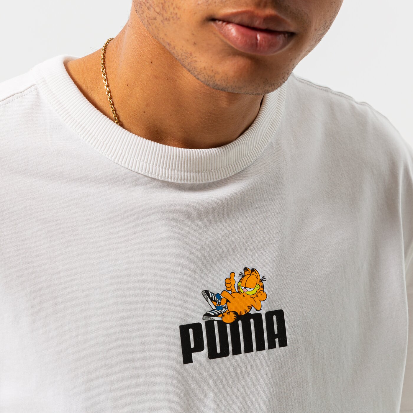 Мъжка тениска PUMA ТЕНИСКА PUMA X GARFIELD GRAPHIC TEE 534433 02 цвят бял