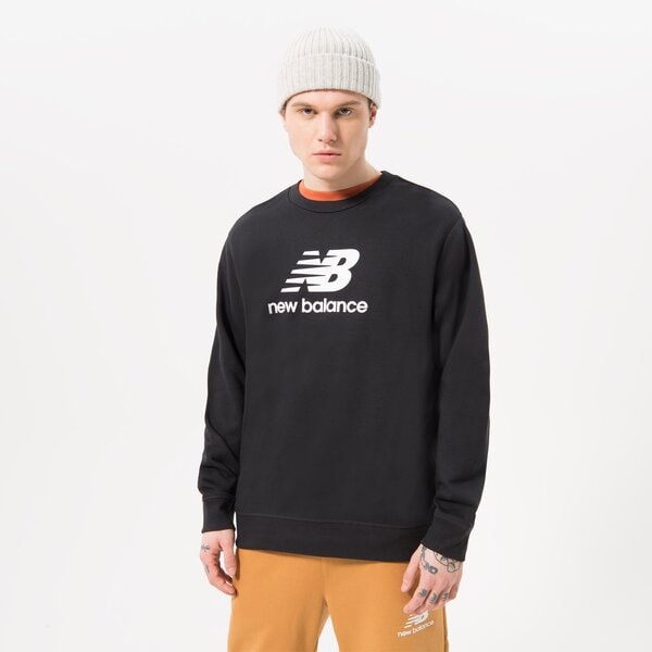 Мъжки суичър NEW BALANCE СУИТЧЪР NB ESSENTIALS LOGO CREW mt31538bk цвят черен