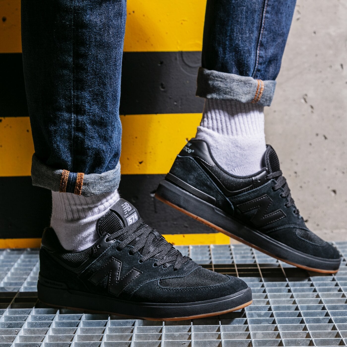 Мъжки маратонки NEW BALANCE 574  am574cbl цвят черен