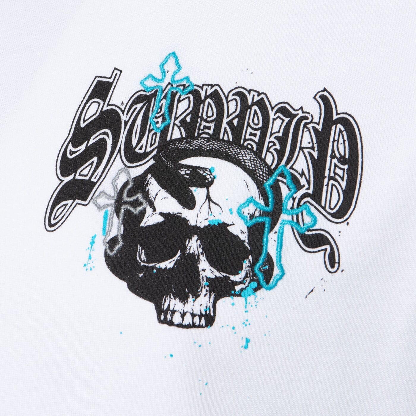 Мъжка тениска SUPPLY & DEMAND ТЕНИСКА SKULL SNAKE TEE suptm17445010 цвят бял