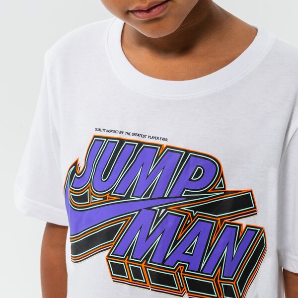 Детска тениска JORDAN ТЕНИСКА JUMPMAN X NIKE BRIGHT BOY 95b475-001 цвят бял