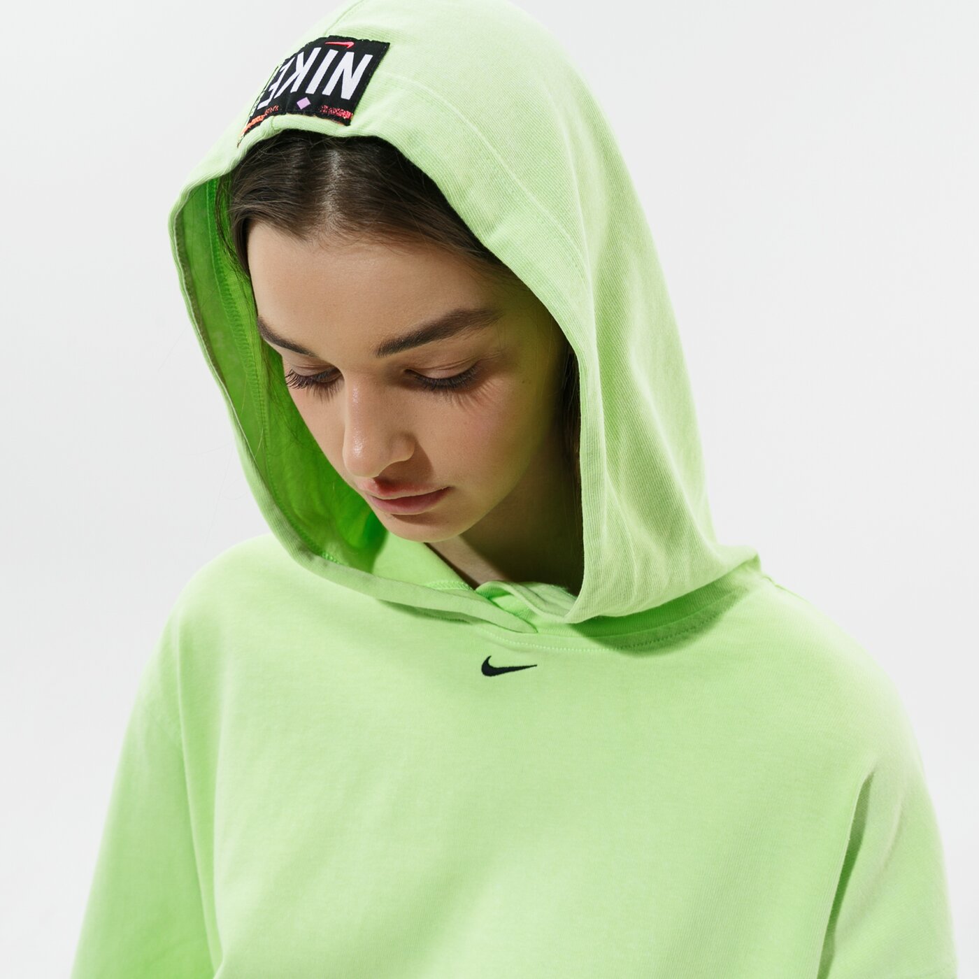 Дамски суичър NIKE СУИТЧЪР С КАЧУЛКА W NSW WASH HOODIE cz9854-358 цвят зелен