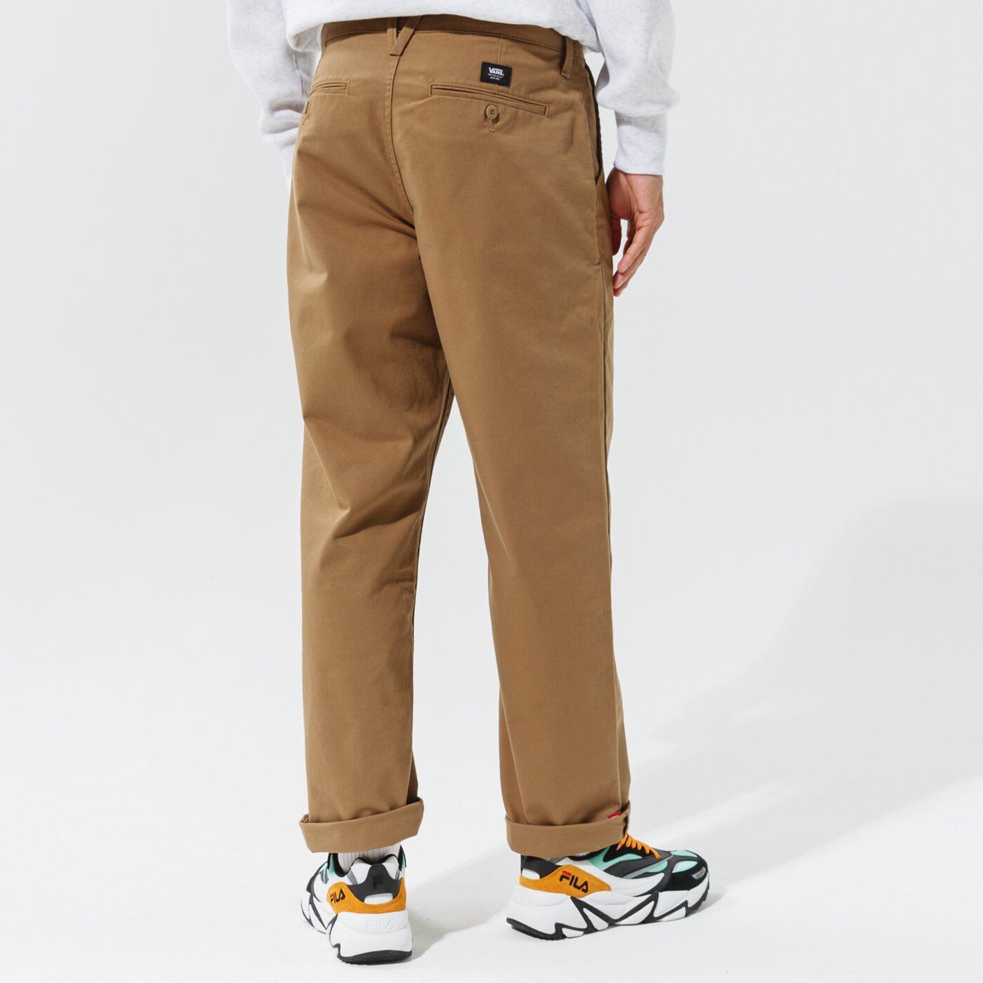 Мъжки панталони VANS ПАНТАЛОНИ AUTHENTIC CHINO LOOSE PANT vn0a5fjbdz91 цвят бежов