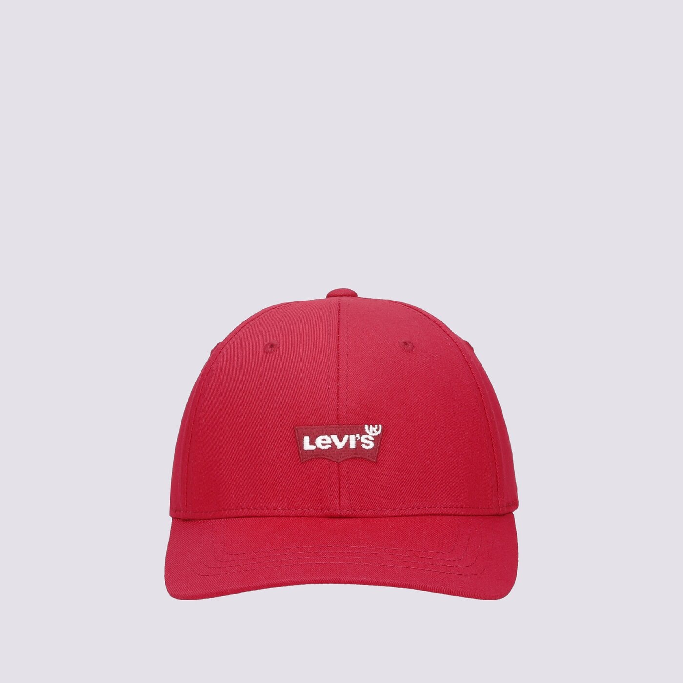 Дамска шапка с козирка LEVI'S ШАПКА MID BATWING FLEXFIT 38021-0270 цвят бордо