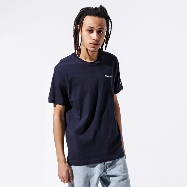 Мъжка тениска CHAMPION ТЕНИСКА BASIC TEE 214534bs501 цвят тъмносин