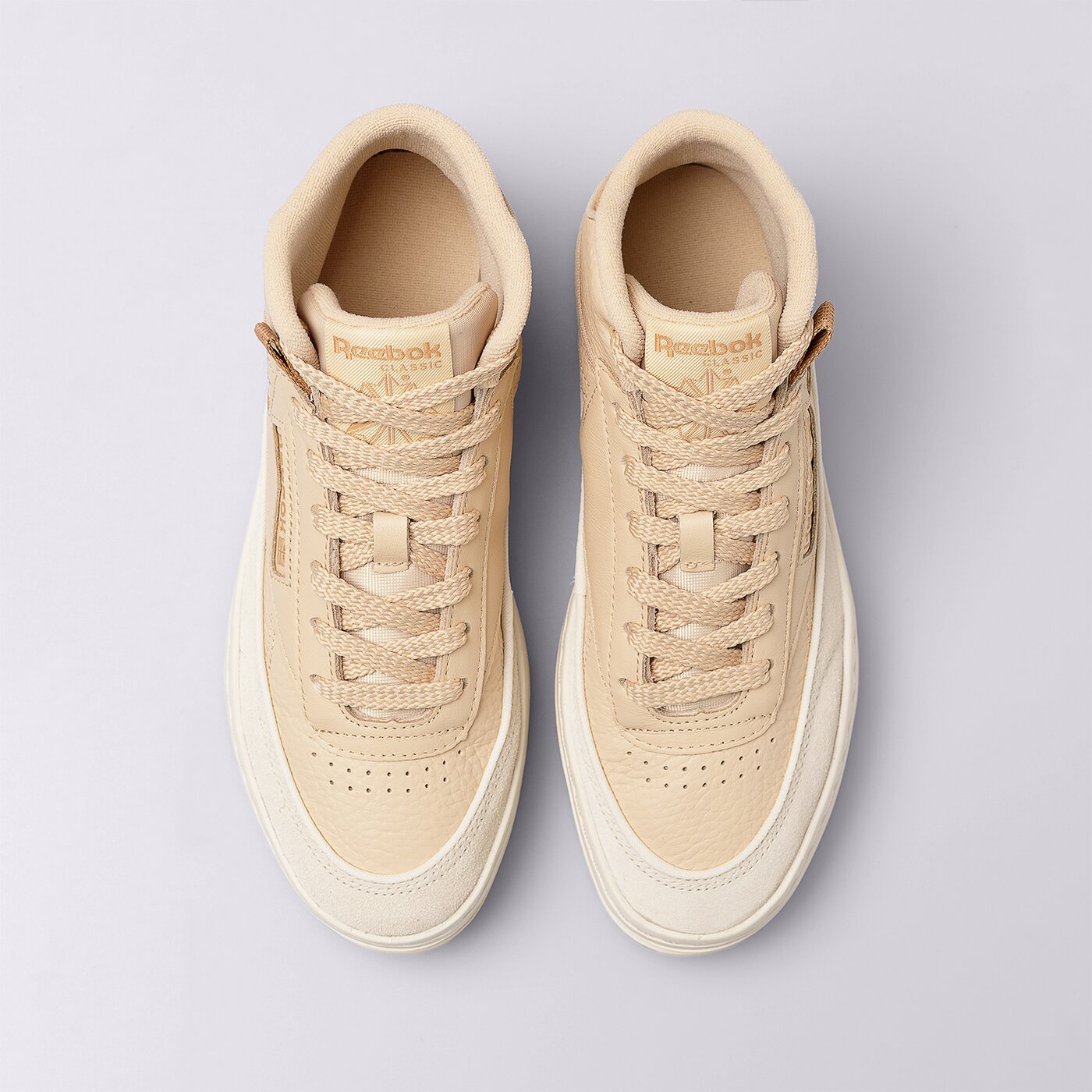 Дамски маратонки REEBOK CLUB C GEO MID gz2159 цвят бежов