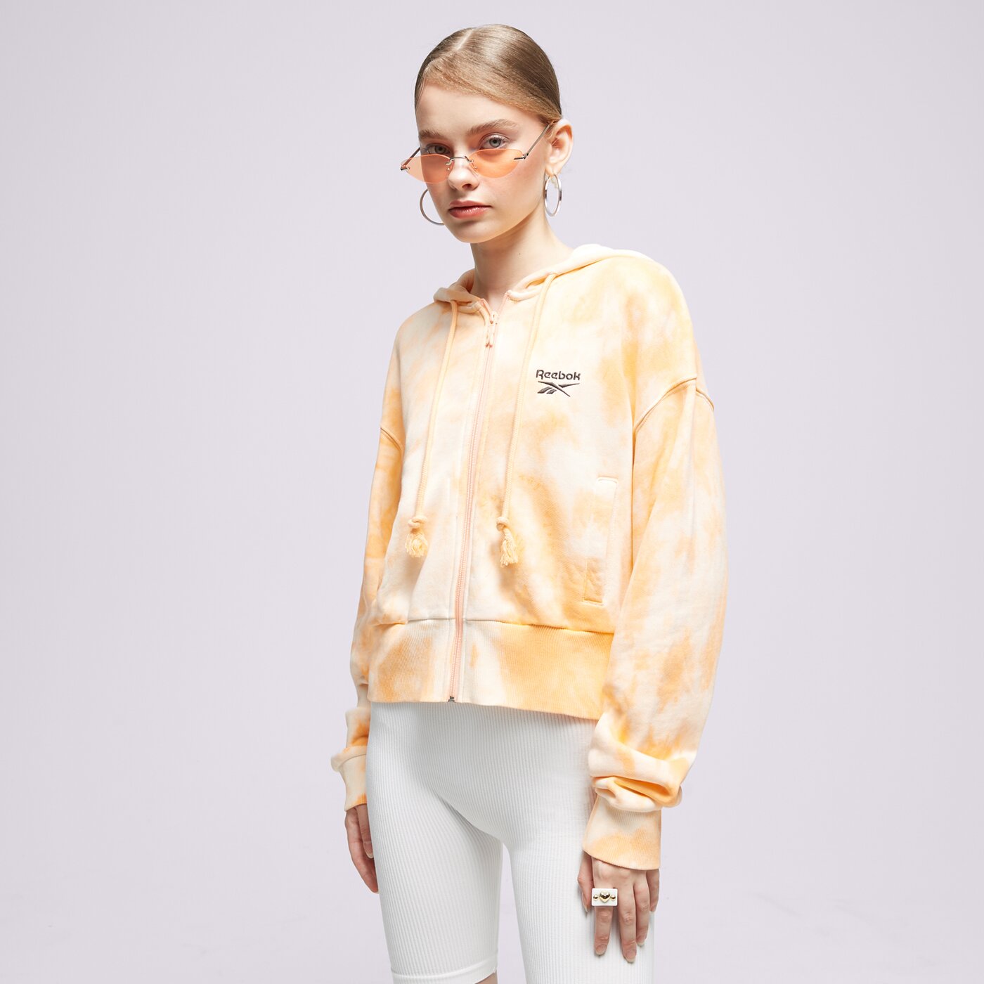 Дамски суичър REEBOK СУИТЧЪР С КАЧУЛКА GV1823 gv1823 цвят оранжев