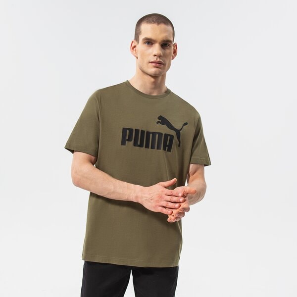 Мъжка тениска PUMA ТЕНИСКА ESS LOGO TEE 58666732 цвят каки