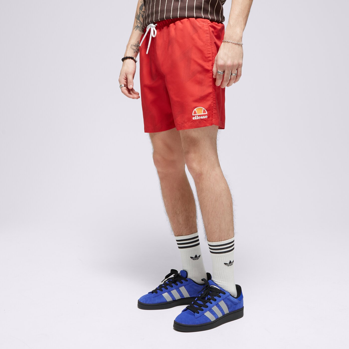 Мъжки къси панталони ELLESSE ШОРТИ KRAKEN SWIM SHORT RED sxm14348823 цвят червен