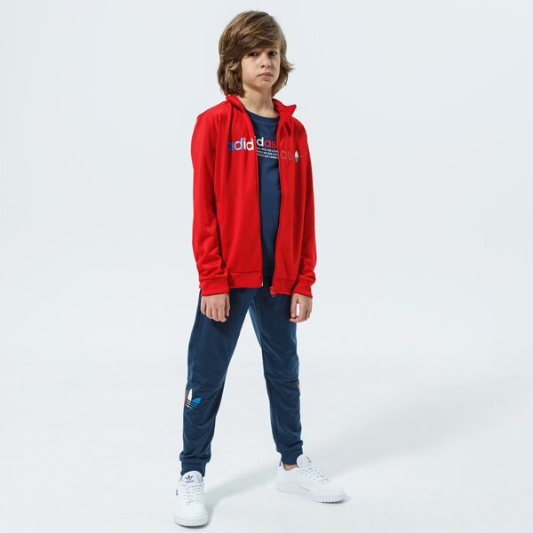 Детски суичър ADIDAS СУИТЧЪР СЪС ЗАКОПЧАВАНЕ TRACKТОП MM gn7438 цвят червен