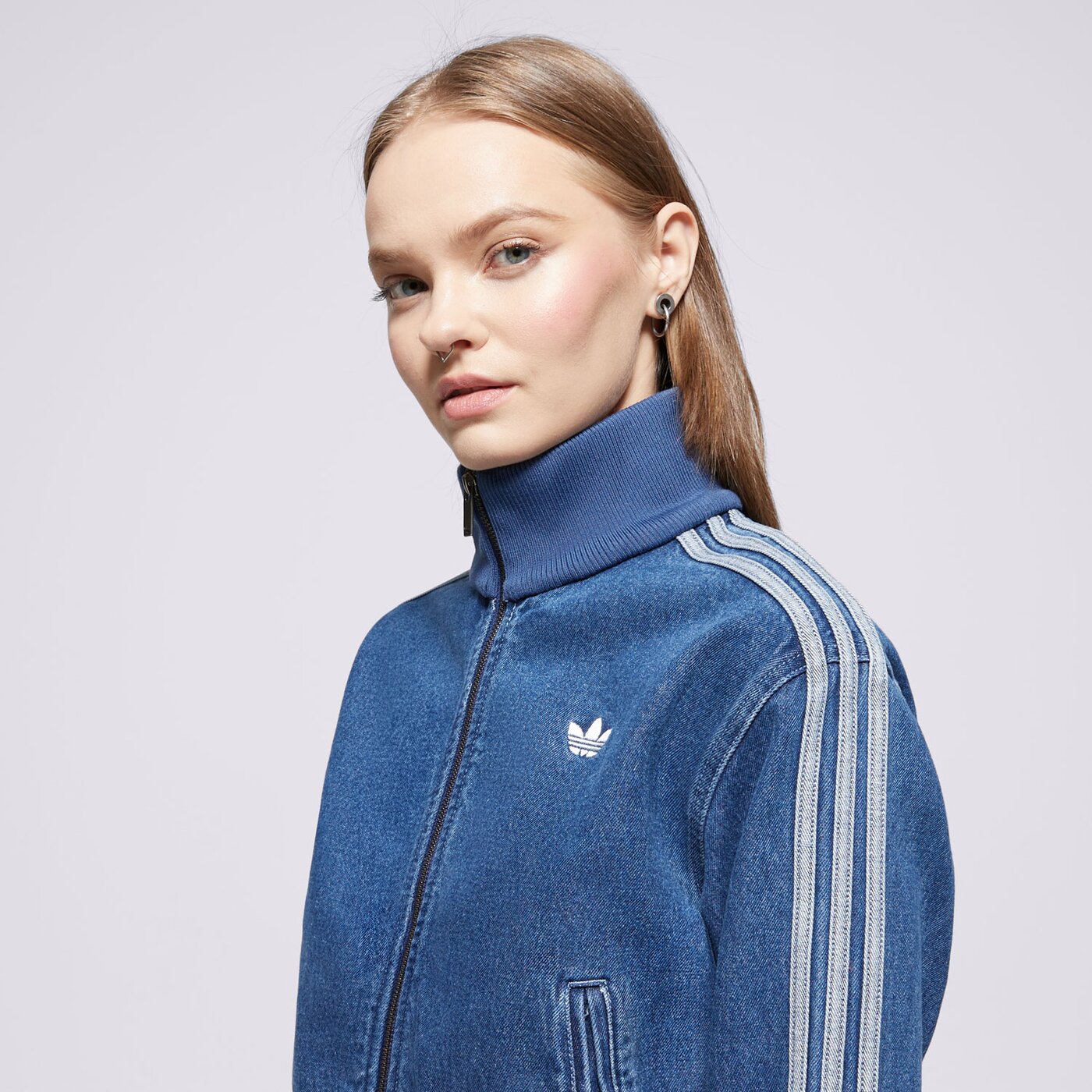 Дамско преходно яке ADIDAS ЯКЕ DENIM TT jd2570 цвят син