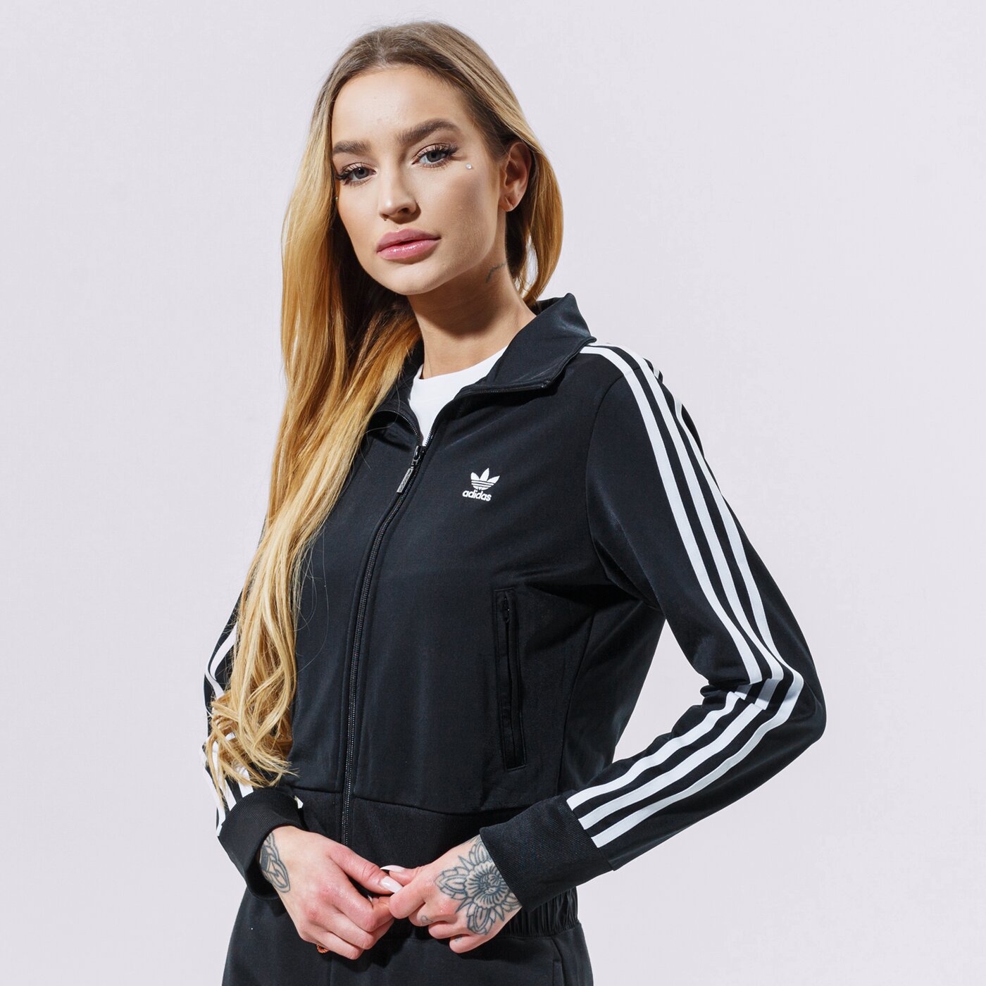 Дамски суичър ADIDAS СУИТЧЪР СЪС ЗАКОПЧАВАНЕ FIREBIRD TT PB gn2817 цвят черен